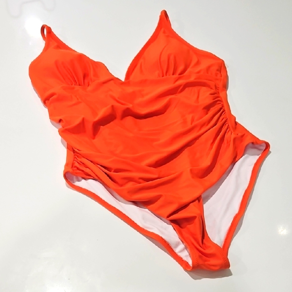 Cupshe Radiant Orange Womens One Piece. Nwot. Sz Xl
